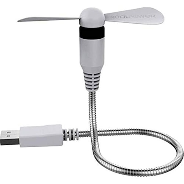 USB-fläkt - REALPOWER - Ultron - Flexibel handtag - Lätt installation - 5V