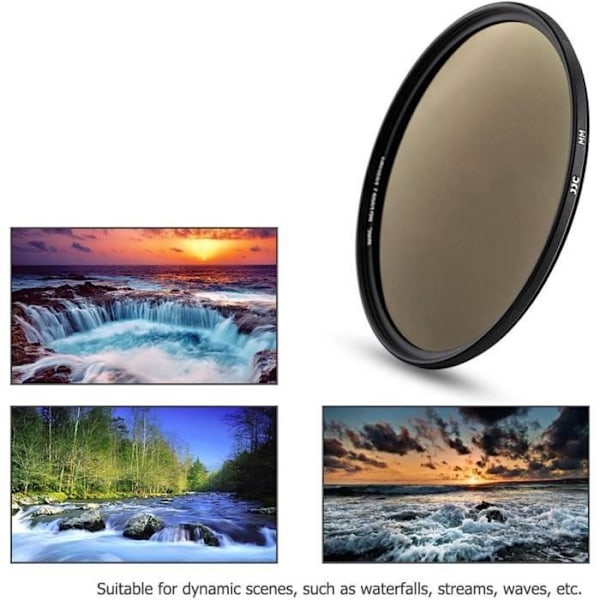 ND1000-filter - JJC - 72 mm - Neutral densitet - HD optiskt glas - Repbeständig