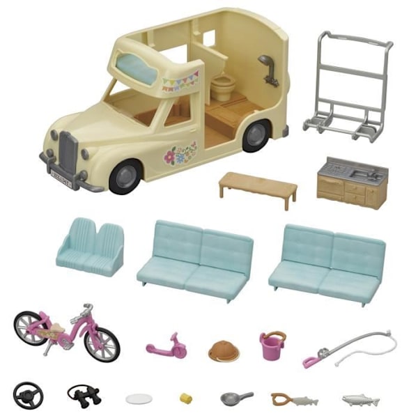 Sylvanian Families - 5454 - Husbilen - Semestern Flerfärgad