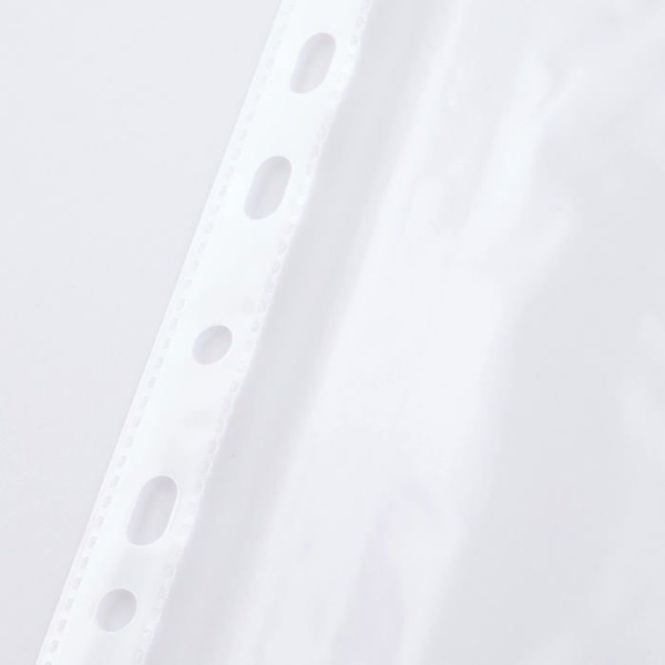 D.rect - 20 förpackningar med 100 perforerade fickor 45 um/mikron, tjocklek 0,045 mm A4 Transparent