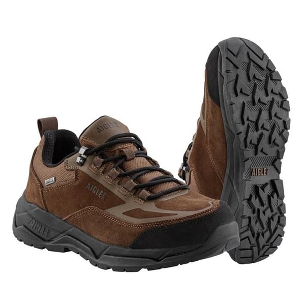Aigle Palka Low Mtd vandringsskor mörkbrun 43