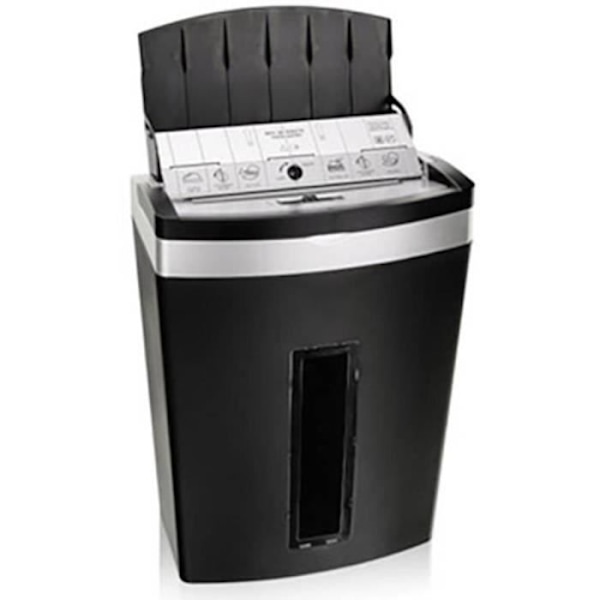 Dokumentförstörare - PEACH - PS600-10 - Micro Cut - 20 l - 7 sidor max - Säkerhet 5 svart