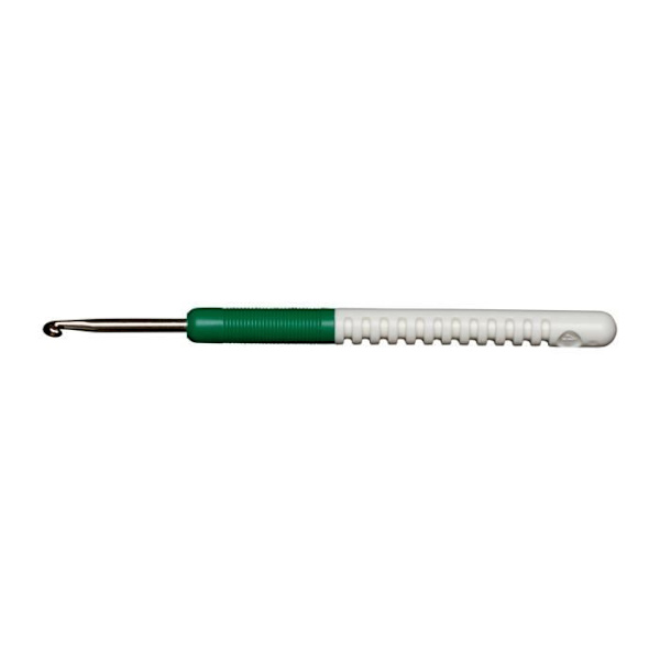 Virknål för ull - ADDI - nr 4 - Förnicklad aluminium - Plasthandtag - Tjocklek 3.5 mm