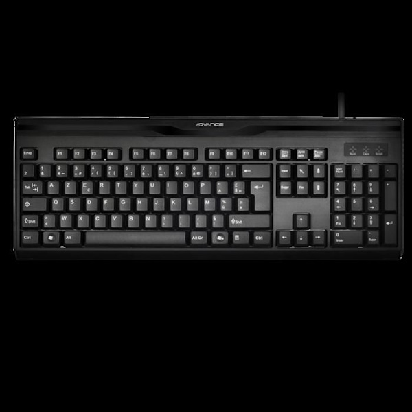 ADVANCE CLA-901 U Tangentbord - Kabelanslutet - USB-anslutning - PC - Svart