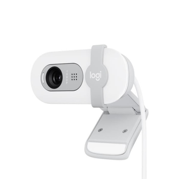 Webbkamera - Full HD 1080p - LOGITECH - Brio 100 - Integrerad mikrofon - Off-white - (960-001617)
