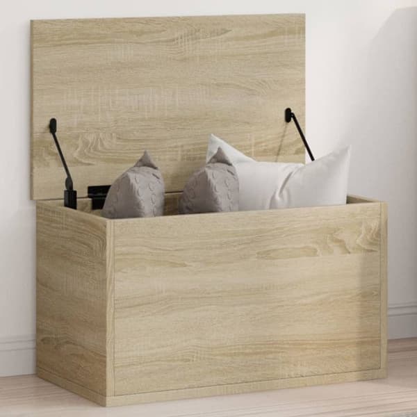 Förvaringslåda ek sonoma 60x35x35 cm träkonstruktion