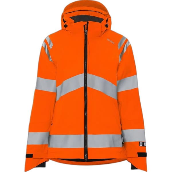 Vattentät högsynlighetsjacka klass 3 dam Fristads Shell 4681 GLPS orange hög synlighet M
