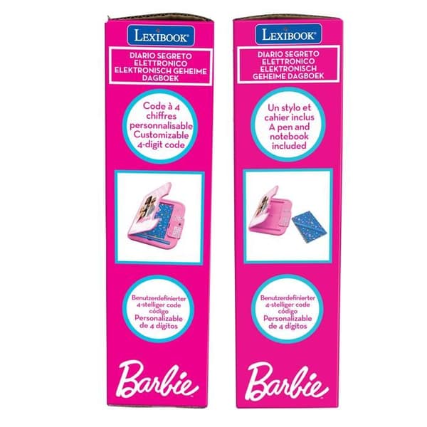 Barbie elektronisk dagbok med kassaskåp ROSA