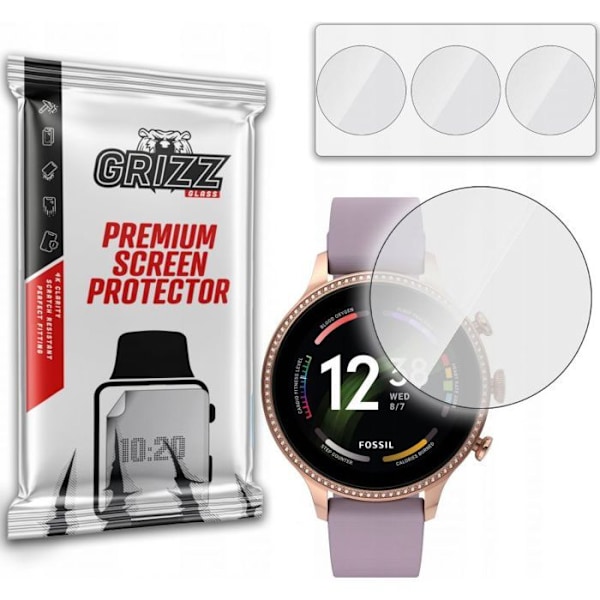 Skärm för smartklocka - hydrogelfilm Grizzglass för smartklockor 47 mm