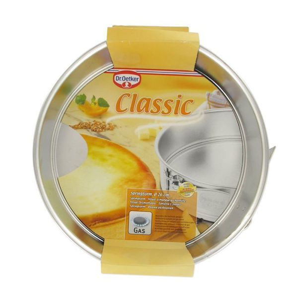 Springform - Dr Oetker - ref. 1460 - 26 cm - Plåt - Gångjärn för enkel lossning Grå