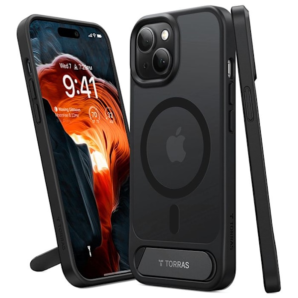 Coque för iPhone 15 - Torras Pstand - Svart svart