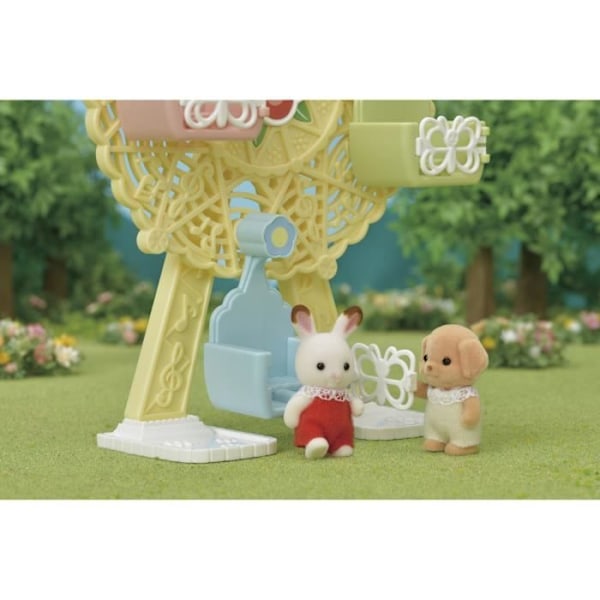 SYLVANIAN FAMILIES - 5333 The Babies' Ferris Wheel - Babypudel - Beige - 3 år och uppåt Beige