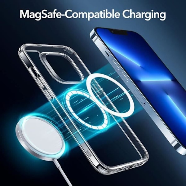 Coque - ESR - iPhone 13 Pro Max - Kompatibel med MagSafe - Militär antishock-skydd - Transparent Transparent