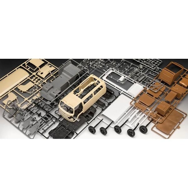 Maquette - Revell - VW T2 Camper - 1:24 - Multikolor - 112 delar - Interiör Flerfärgad