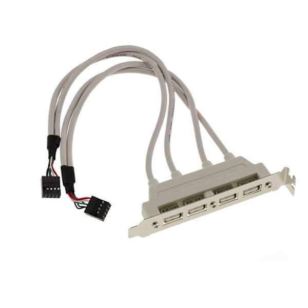 USB 2.0 4-portar typ A-fäste för USB2-moderkorts interna portar i 9 punkter
