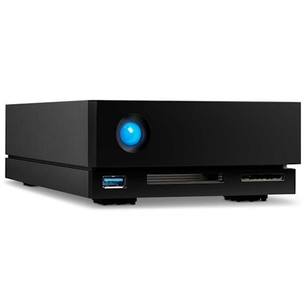 LaCie 1big Dock 16TB TB3 + USB 3.1 extern hårddisk - Svart