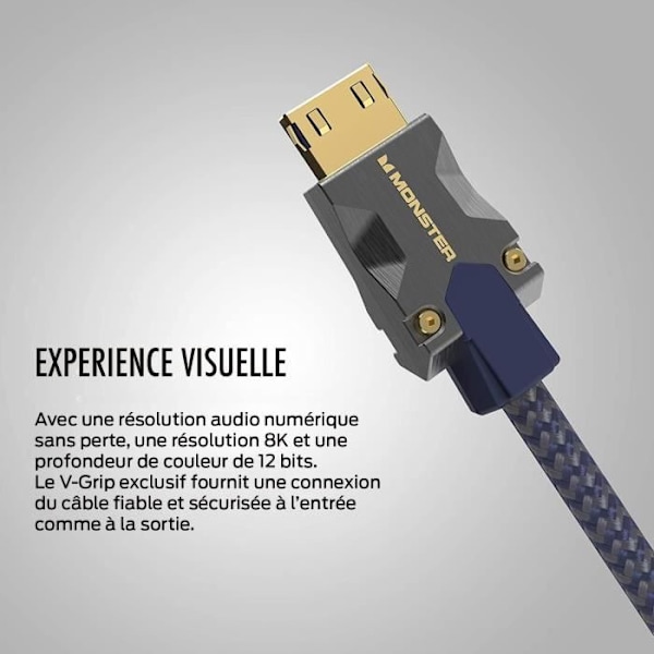 Ljud-/videoanslutningar Monsterkabel HDMI-KABEL M3000 UHD 8K DOLBY VISION HDR 48GBPS 1,5M