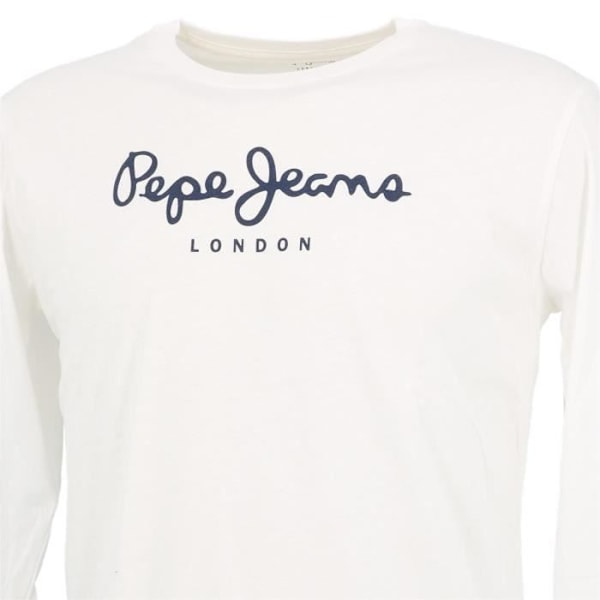 T-shirt med långa ärmar - Pepe Jeans - Herman ny vit ml t-shirt jr - 100% Bomull - Rund hals - Kille Vit 14 år gammal