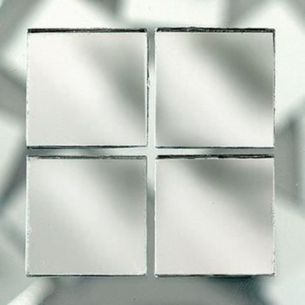 Fyrkantig mosaikspegel 20 x 20 mm, th. 3 mm, mycket...
