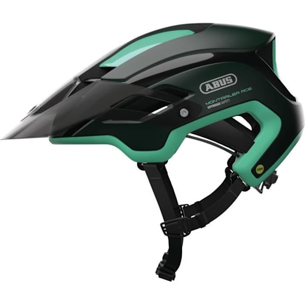 Cykelhjälm MTB - ABUS - monTrailer ACE mips - Grön/Svart - Vuxen - MIPS-skydd Grön/svart M