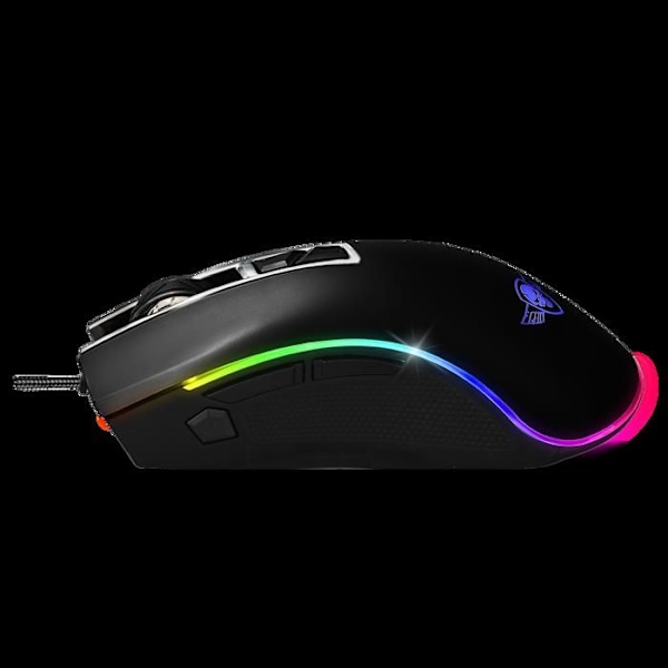 Souris Gaming - SPIRIT OF GAMER - PRO-M6 - LED RGB - 6400 DPI - 8 Programmerbara Knappar Svart