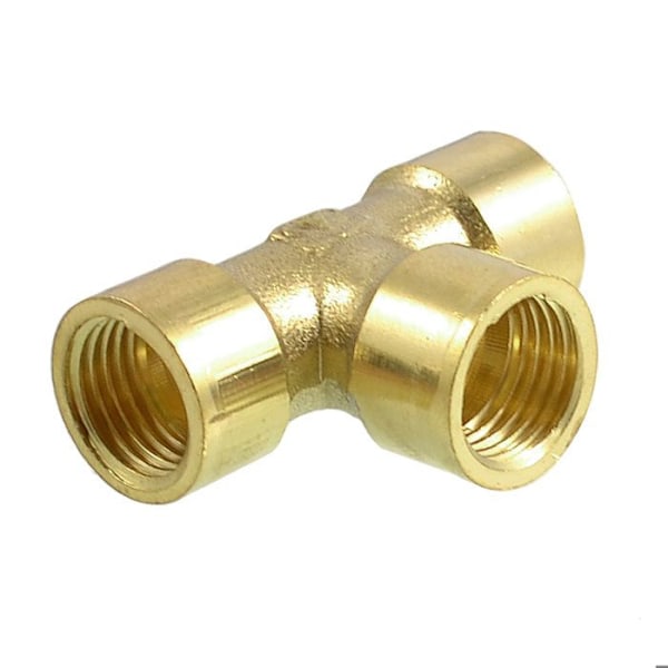 Rör - KÄLLKARTA - Slangkoppling - 1/4" PT - Mässing - T-form mässing pläterad
