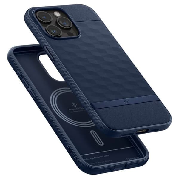 Spigen Parallax S MagSafe-fodral för iPhone 15 Pro Max - Midnattsblå Midnattsblå