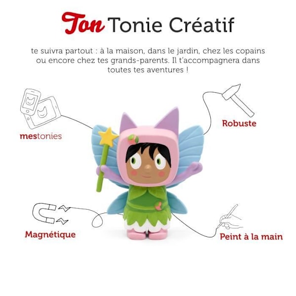 tonies® - Creative Tonie Figure - Fairy - Audio Figure för Toniebox Grön