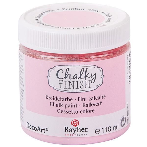 118 ml kruka med Chalky Finish, rosé, för kreativa hobbyer
