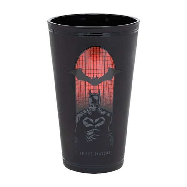 Batman Black and Red dricksglas - PALADONE - 400 ml - Batman licens Flerfärgad