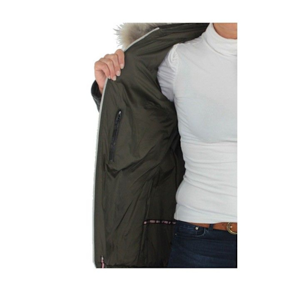 Doudoune Oakwood Poppy i läder ref 38126 Svart Svart XL