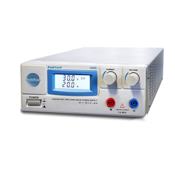 PeakTech Peak Tech Device Laboratory strömförsörjning 030 V/020 A DC, 1 st, - P 6155