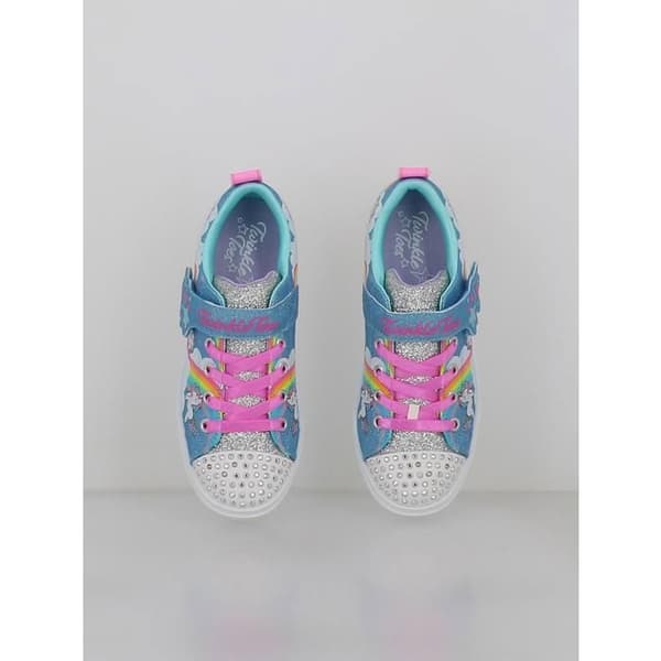 SKECHERS Twinkle Toes Twinkle Spark — Flickskor blå, syntetisk, textilfoder Blå 34
