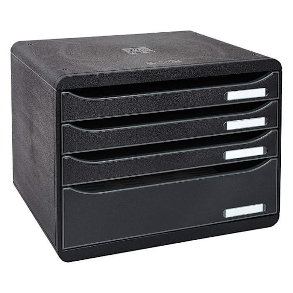 EXACOMPTA 315714D - BIG-BOX PLUS HORIZON ECOBLACK 4 lådor - Svart - 9002493424364