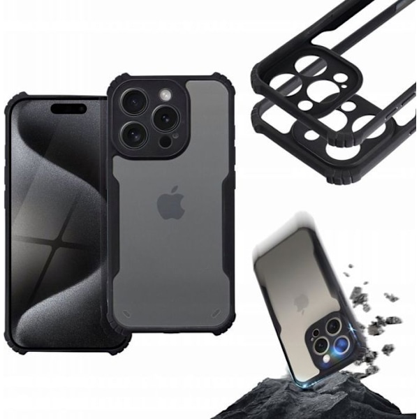 Mobilskal - bumperskal Forcell ANTI-DROP för XIAOMI Redmi Note 13 Pro 5G svart