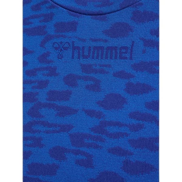 Hummel MT Leo långärmad crop topp dam blå S