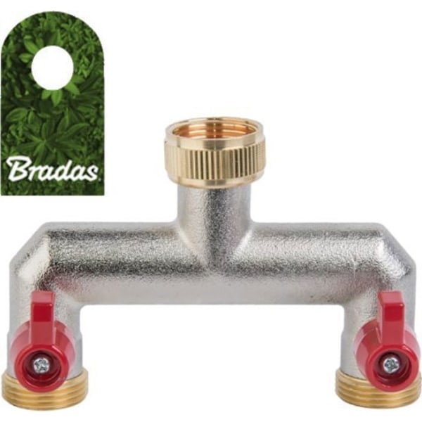 Anslutning behållare - lock Bradas - aw997715 - 2-vägs samlare med ventiler GW 3/4 på 2x GZ 3/4 BR-3034 4641