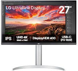 Datorskärm - LG - 27" - 4K UHD - 60Hz - IPS-panel - Höjdjusterbar - 7UP850K