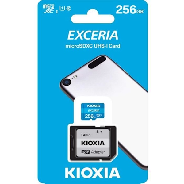 KIOXIA 256GB EXCERIA MicroSD Micro SD SDXC minneskort - KIOXIA - Lagringskapacitet: 256 - Format: Micro SD