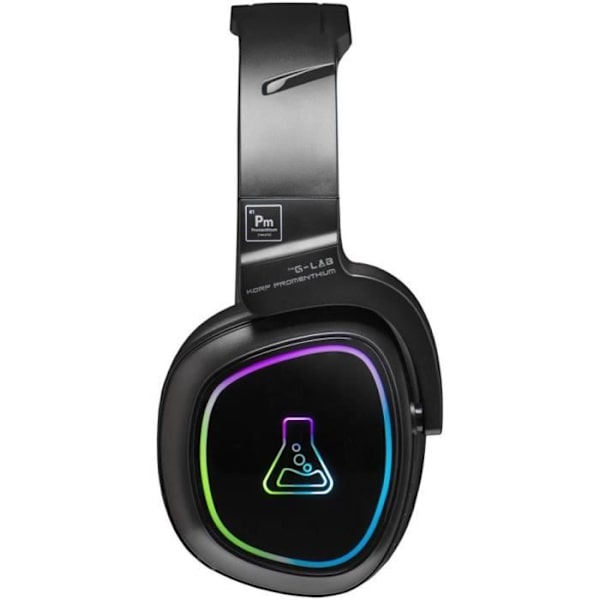 Trådlöst spelheadset - The G-Lab - KORP PROMENTHIUM - Mikrofon - RGB - PC/PS4/Xbox One - Svart Svart