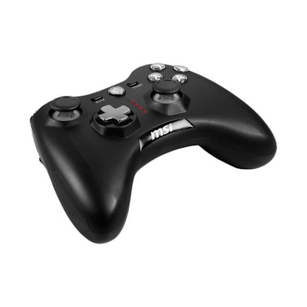 Gamepad - MSI - FORCE GC20 V2 - Analoga joysticks - Svart - Trådbunden Svart