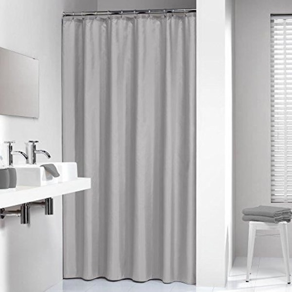 Duschdraperi - SEALSKIN - Granada - PEVA - Ljusgrå - 200 x 180 cm Ljusgrått