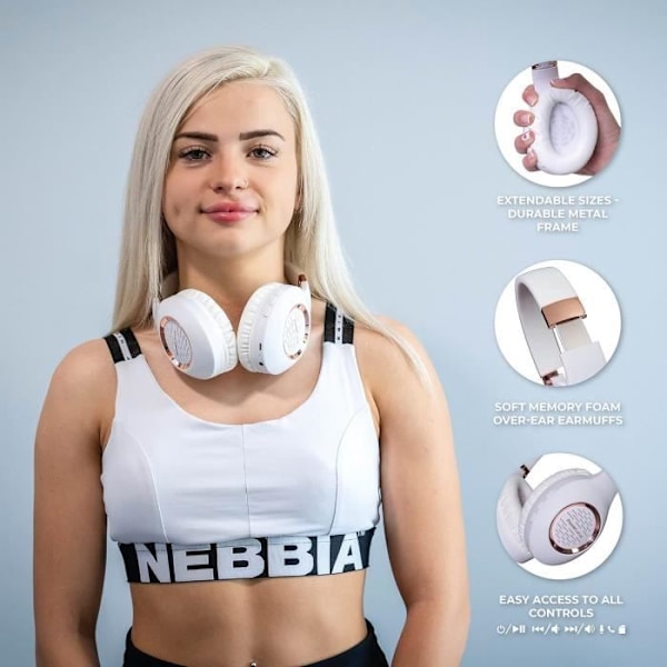 Bluetooth Hörlurar - PowerLocus - P4 - 30 timmars batteritid - Inbyggd mikrofon - Bekväm