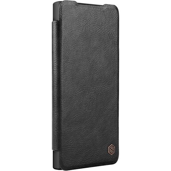 Coque för Samsung Galaxy S22 Ultra 5G - Nillkin QIN Läder Pro Fodral - Svart svart