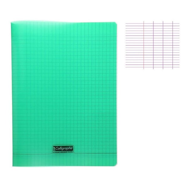 CLAIREFONTAINE Calligrapher Notebook Piqué Polypro Green 24 x 32 cm 96 sidor