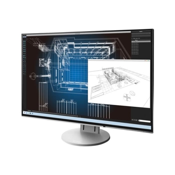 EIZO FlexScan EV2456-WT 24,1" LED-skärm 1920 x 1200 IPS 350 cd-m² 1000:1 5 ms HDMI, DVI-D, VGA, DisplayPort-högtalare vit