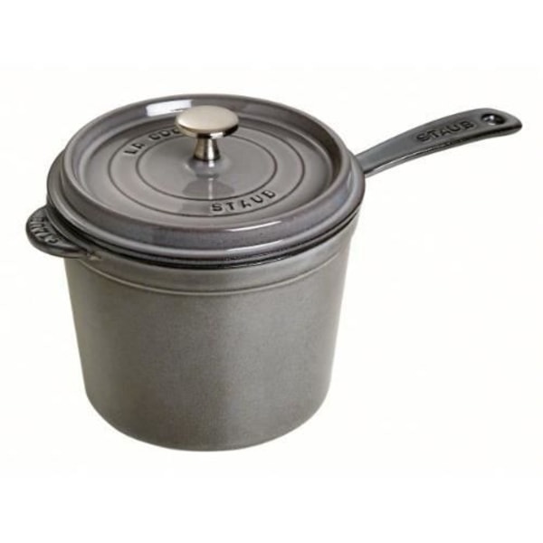 Grillpanna i gjutjärn - STAUB - Grafitgrå - 18 cm - Hållbar - Elegant