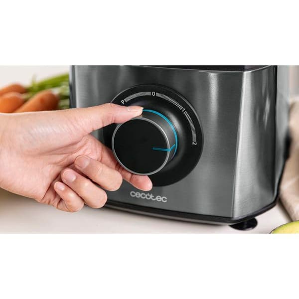 Mixern - CECOTEC - Paprika Hackare - 2000 W - 2 hastigheter + Pulse - Mörkgrå Mörkgrå