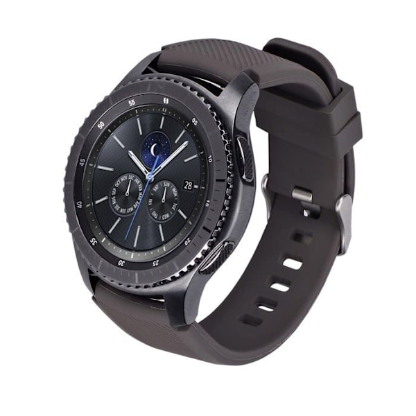 System-s - 79287501 - Flexibelt silikonarmband för Samsung Gear S3 Smartklocka Brun 22 mm