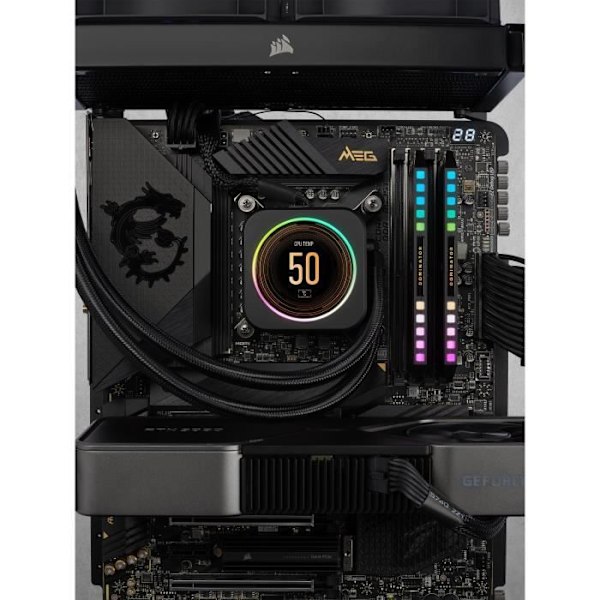 CORSAIR Dominator PLATINUM RGB - 32GB 2x16GB - DDR5 5200MHz - CAS40 - Svart (CMT32GX5M2B5200C40)